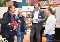 Maurice van der Meer and Olaf van der Voort (at the right ) in conversation with a client.